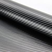 ZOEON 2 Rollos 3D Fibra de Carbono Envoltura Adhesiva para Coche- 1520 x 300 mm Pegatinas de Vinilo Coche